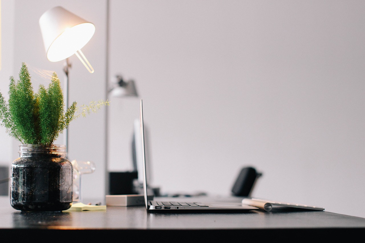 light, office, computer